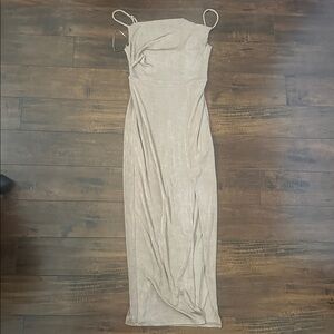 Elegant Cream Maxi Dress